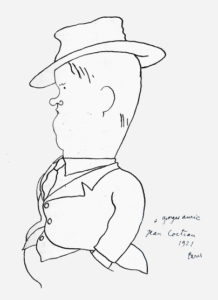 ジャン・コクトーによるオーリックの似顔絵